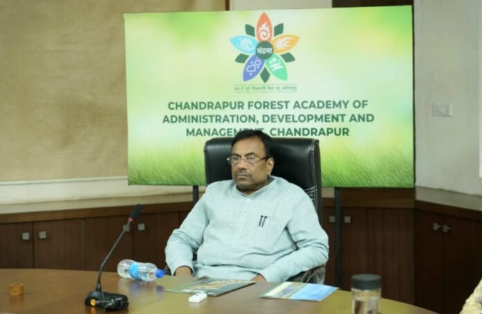 पालकमंत्र्यांच्या उपस्थितीत वनविभागाच्या प्रस्तावित कामांचे सादरीकरण (2)