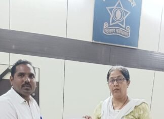 पोलीस चौकीत पुरेसे कर्मचारी नियुक्त करून नागरीकांना संरक्षण द्यावे, बेंबाळचे उपसरपंच ध्यानबोईवार यांचे पोलीस अधिक्षकाला पञ
